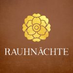 Stilisierte Blume über dem Wort Rauhnächte