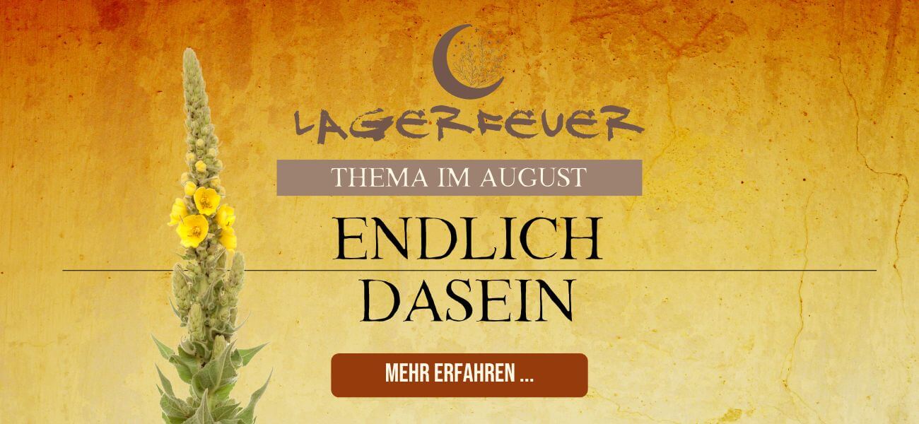 Lagerfeuer | Thema im August | Endlich Dasein| mehr erfahren