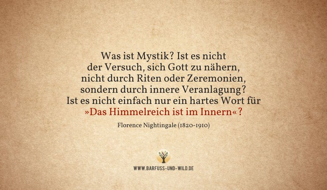 Was eine Krankenschwester über Mystik denkt …