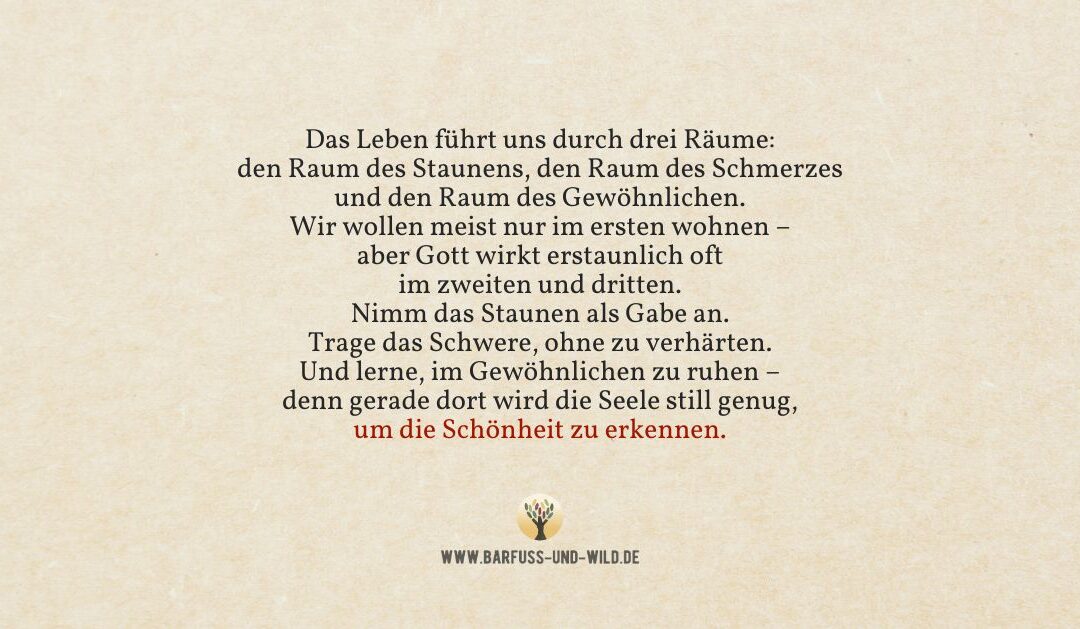 Wie lebst Du in diesen (inneren) Räumen?