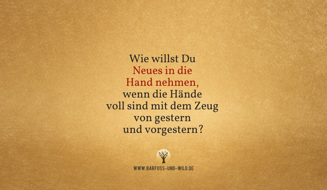 Eine Frage für alle, die wissen, dass es so nicht weitergeht …