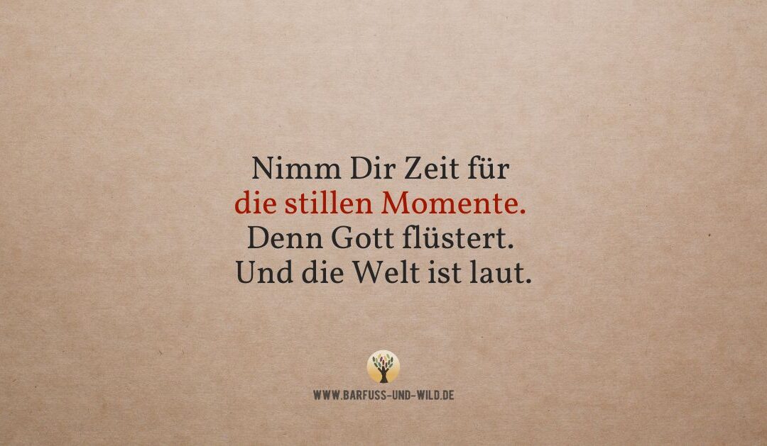 Kleine Erinnerung an alle, die den ganzen Tag in Action sind …