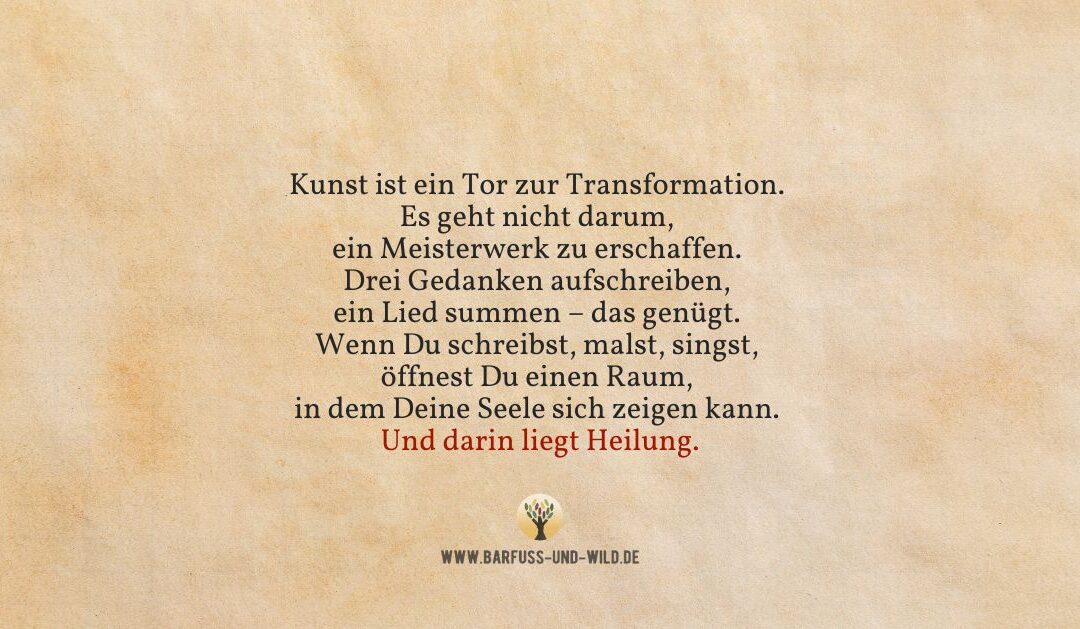 An alle, die glauben, dass Kunst nur etwas für begnadete Spezialisten ist …